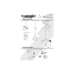 ANTENNE VHF 3 DB VEDETTE CAPRI SUPERGAIN 1,4 M -Railblaza Boutique antenne vhf 3 db vedette capri supergain 14 m 2