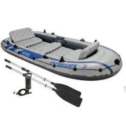 BATEAU GONFLABLE INTEX EXCURSION 5 + 2 AVIRONS + GONFLEUR -Railblaza Boutique bateau gonflable intex excursion 5 2 avirons gonfleur 3