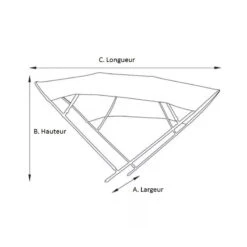 BIMINI ALU BROSSÉ 2 ARCEAUX BLEU ORANGEMARINE 150 (largeur) X 110 (hauteur) X 180 (longueur) Cm - BLEU -Railblaza Boutique bimini alu brosse 2 arceaux bleu orangemarine 150 largeur x 110 hauteur x 180 longueur cm bleu 2