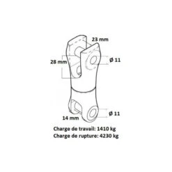 JONCTION CHAINE ANCRE ÉMERRILLON 10-12 Mm -Railblaza Boutique jonction chaine ancre emerrillon 10 12 mm 2