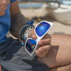 LUNETTES DE SOLEIL VERRE POLARISÉ CREW IRISCO BLANC -Railblaza Boutique lunettes de soleil verre polarise crew irisco blanc 2