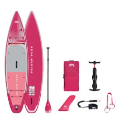 PADDLE GONFLABLE AQUA MARINA CORAL 11.6 TOURING RASPBERRY 2023 -Railblaza Boutique paddle gonflable aqua marina coral 116 touring raspberry 2023 1