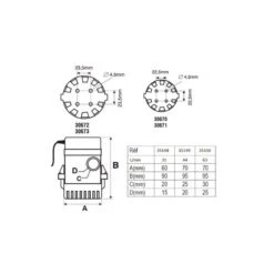 POMPE DE CALE IMMERGÉE NUOVA RADE 500 GPH - 1892 L/h - 12V -Railblaza Boutique pompe de cale immergee nuova rade 500 gph 1892 l h 12v 2