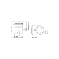 POMPE DE CALE IMMERGEE SEAFLO 500 GPH -Railblaza Boutique pompe de cale immergee seaflo 500 gph 2