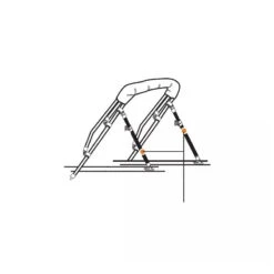 LALIZAS Support De Biminis Télescopique 71-122 Cm -Railblaza Boutique support de biminis telescopique 71 122 cm 2